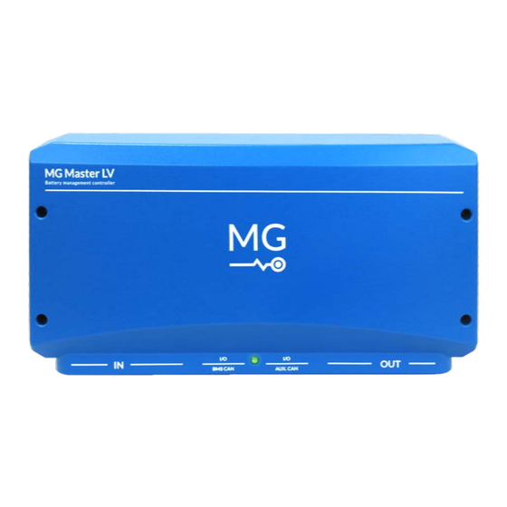 MG Energy Systems MG Master LV 48V 150A Manual