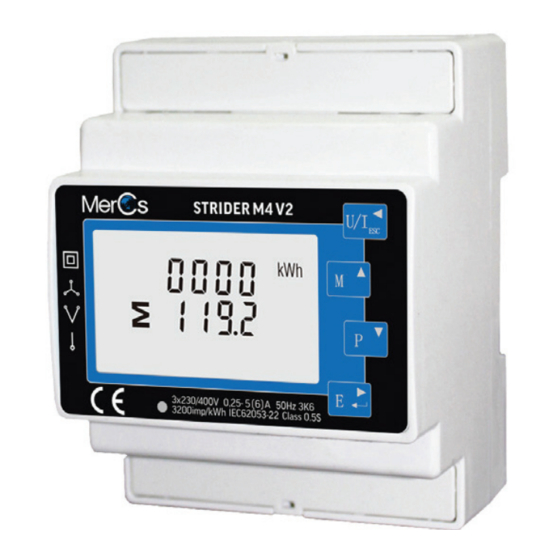 MerCs Strider M4 V2 Series Energy Meter Manuals