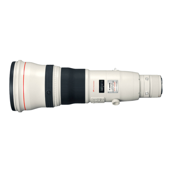Canon EF 800mm f/5.6L IS USM Manuals