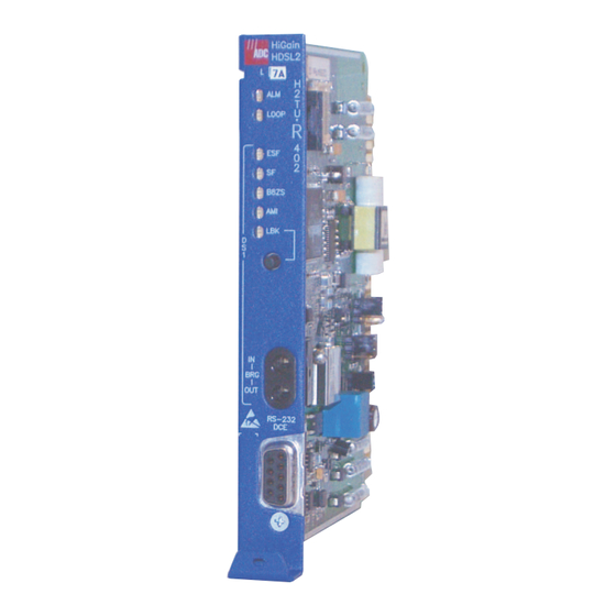 ADC HiGain H2TU-R-402 List 7A Quick Installation