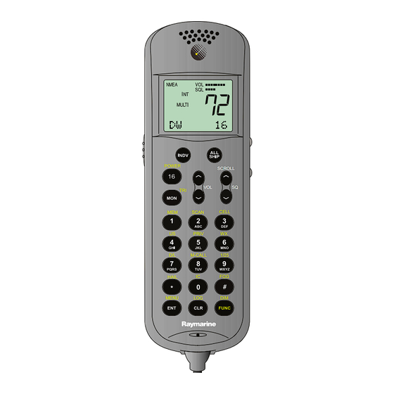 Raymarine RAY230E Quick Reference