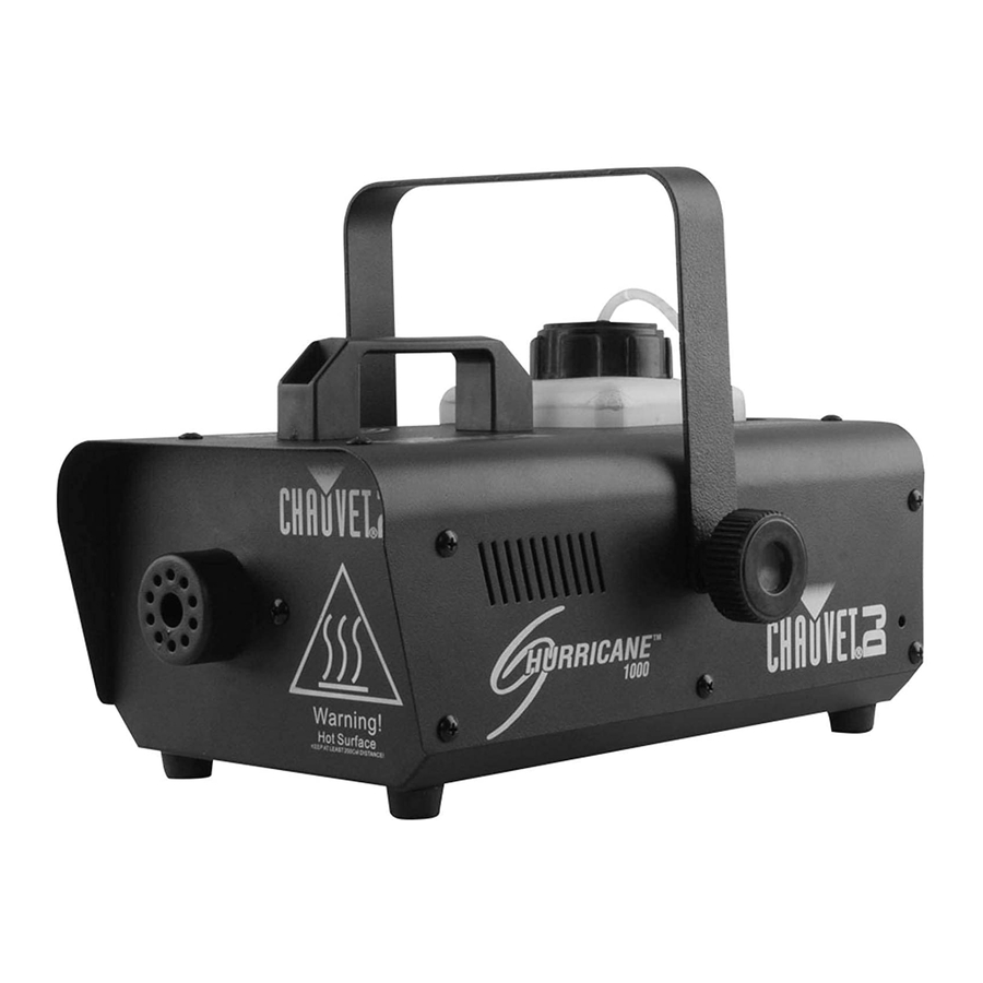 Chauvet DJ HURRICANE 1000 User Manual
