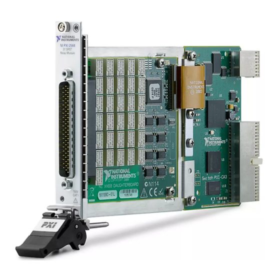 NI PXI-2568 Manuals