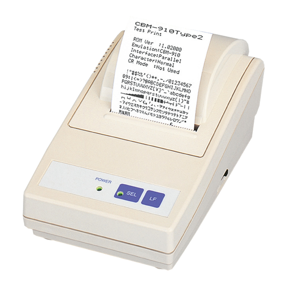 Citizen CBM-910 Service Manual