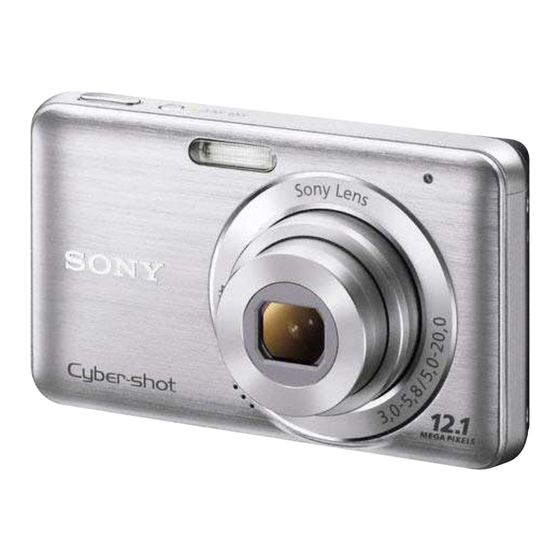 Sony dsc-w310 Instruction Manual