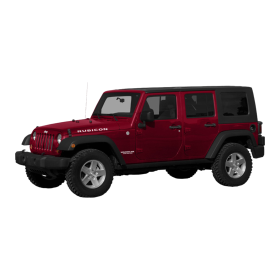 Jeep wrangler unlimited 2009 Owner's Manual