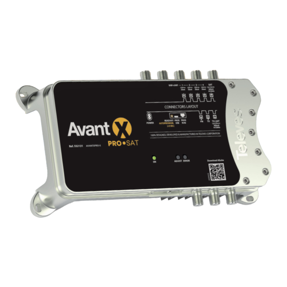 Televes AvantX Series Multiband Amplifier Manuals