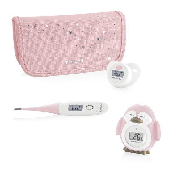 miniland 89119 Digital Thermometer Set Manuals