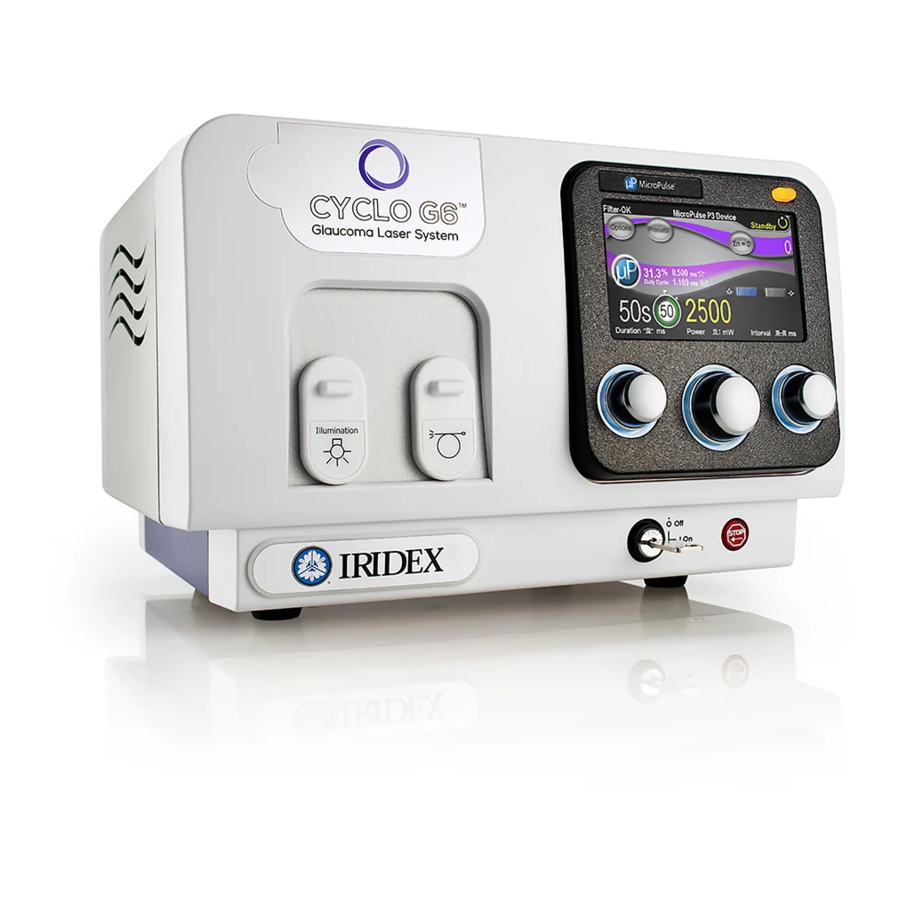 Iridex CYCLO G6T Quick Setup Manual