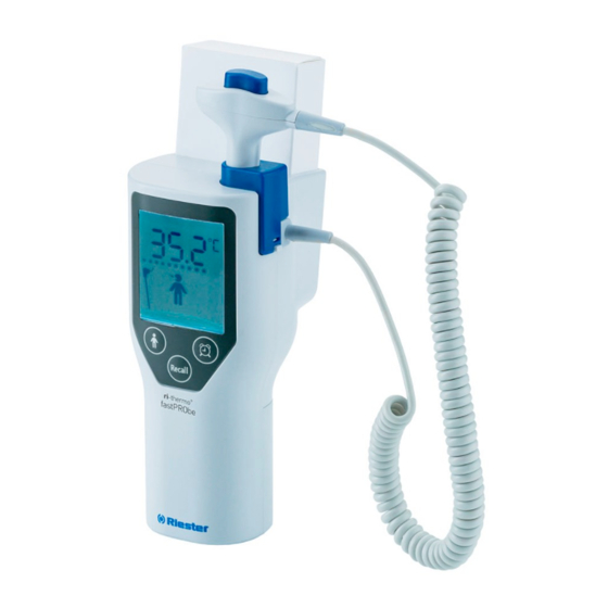 Riester ri-thermo fastPRObe Instructions For Use Manual