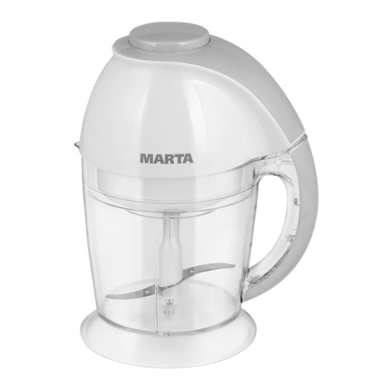 Marta MT-2072 Food Processor Manuals