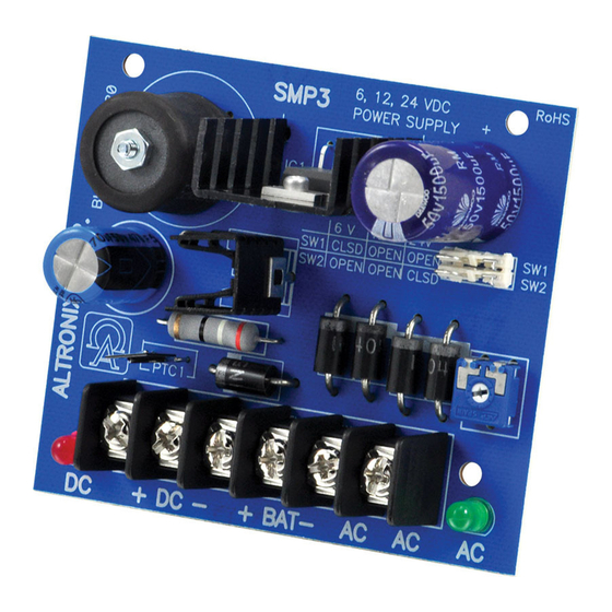 Altronix SMP3 Installation Manual