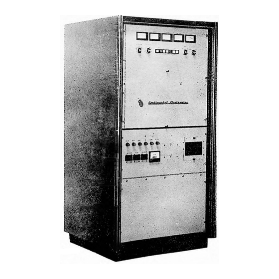 Varian Continental Electronics 315R-1 Manuals