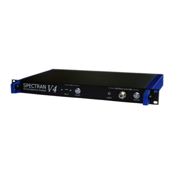 Aaronia spectran v4 User Manual
