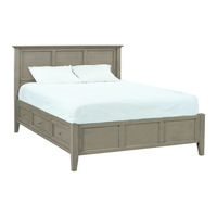 Whittier Wood Furniture McKenzie King Storage Bed Assembly Instructions Manual