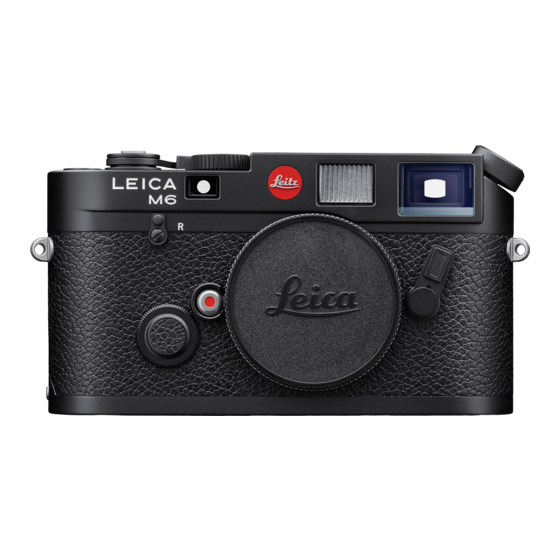 Leica M6 Quick Start Manual
