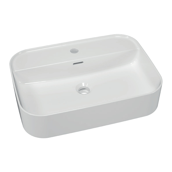 RAVAK Ceramic 550 O Slim Shelf Installation Instructions Manual