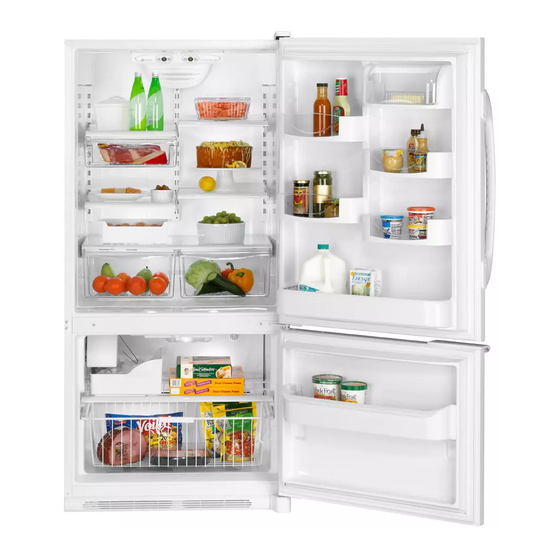 Maytag MBF2254HEW - 22.1 cu. Ft. Bottom-Freezer Refrigerator Manuals
