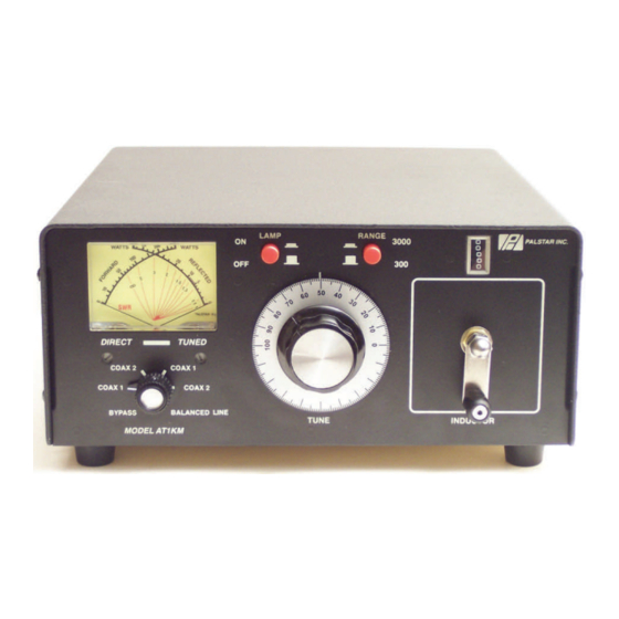 Palstar AT1KM Owner's Manual