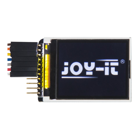 Joy-it RB-TFT1.8 Manual