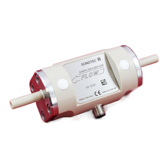 Sonotec SONOFLOW IL.52/3 V2.0 Operating Manual