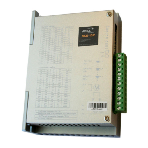 Arcus ACE-102 Manual