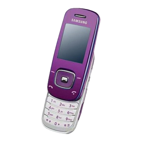 Samsung SGH-L600 User Manual