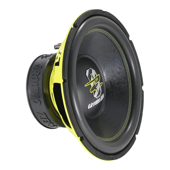 Ground Zero GZHW 15XSPL-D1 Owner's Manual