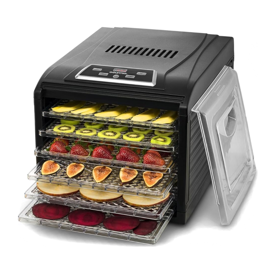 Gourmia GFD1650 - Digital Food Dehydrator Manual