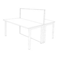 Jason.l Horizon Quadro Square 2P workstation 1200x700 Assembly Instructions Manual