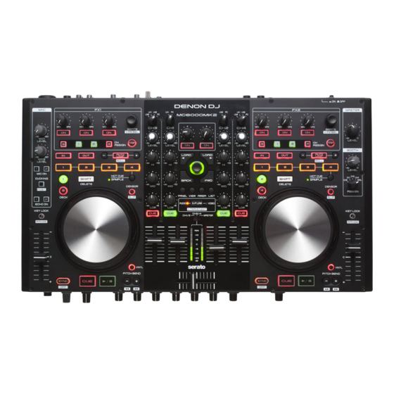 Denon MC6000MK2 Quick Setup Manual