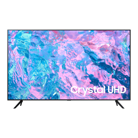 Samsung 43CU7 Series Unpacking And Installation Manual