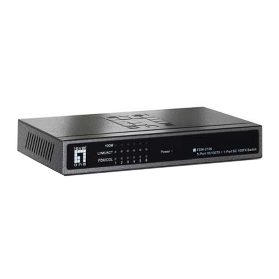 LevelOne FSW-2106 User Manual