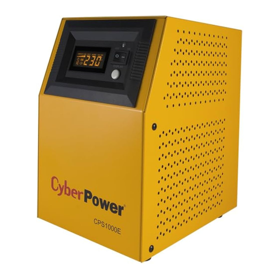 CyberPower CPS1000E-FR User Manual