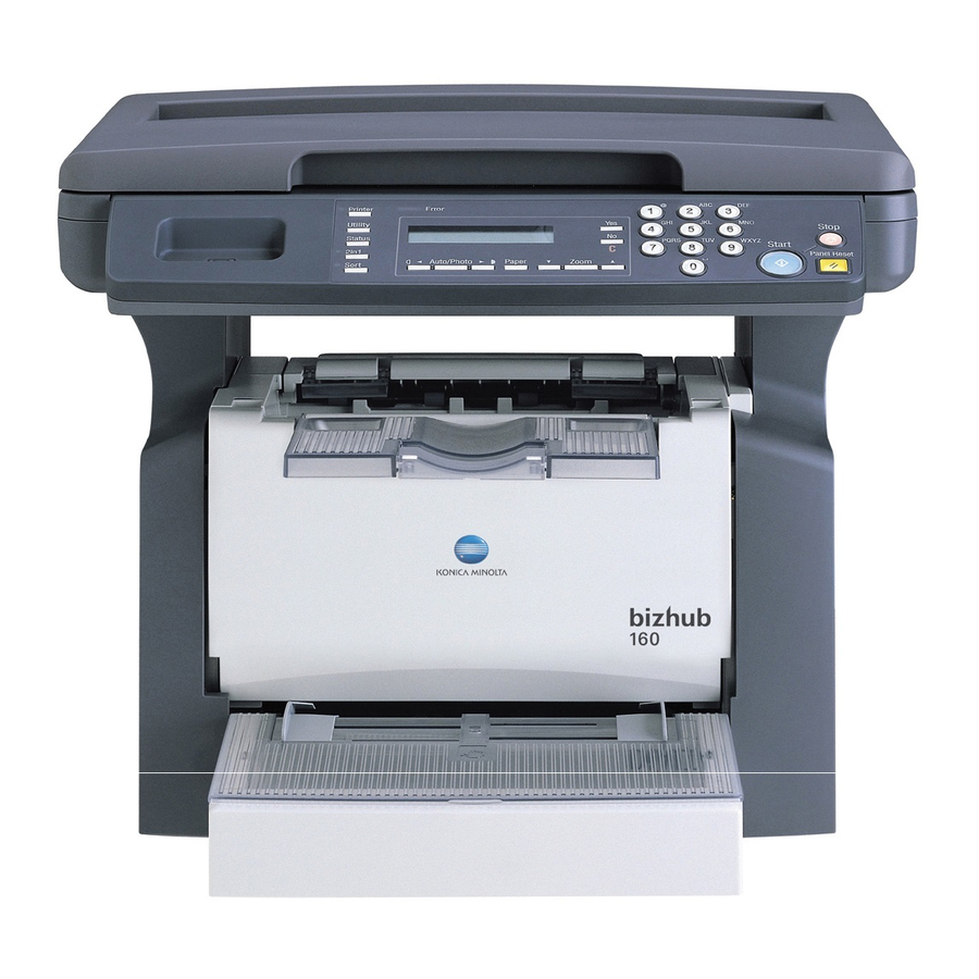 Konica Minolta bizhub 160 Service Manual