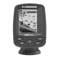 Lowrance X47TX Installation And Operation Instructions Manual