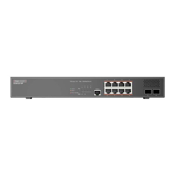 Edge-Core ECS4125-10P Quick Start Manual