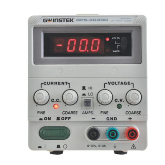 GW Instek GPS-S Series User Manual
