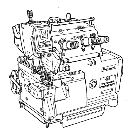 UnionSpecial SP151H829M032 Adjusting Instructions