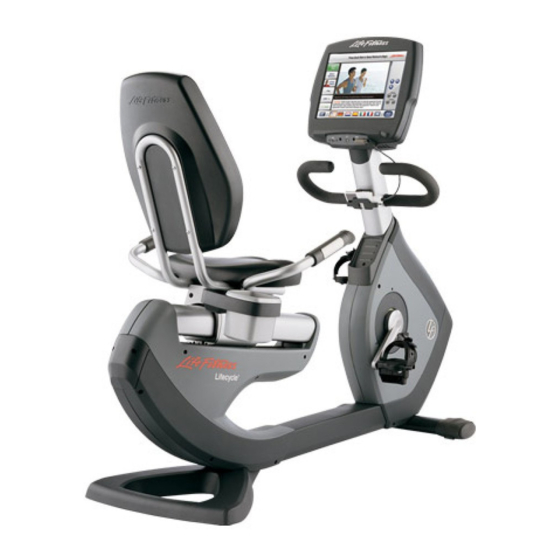 Life Fitness Lifecycle Exercise Bike Engage Console 95R Operation Manual