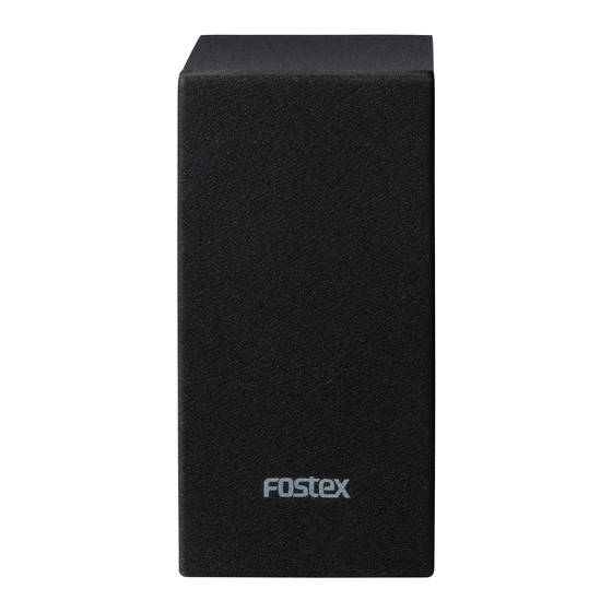 Fostex PM0.1 Owner's Manual