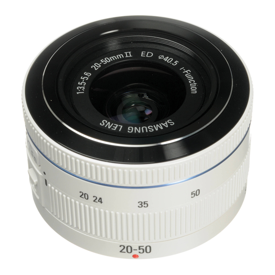 Samsung 20-50mm F3.5-5.6 ED II User Manual