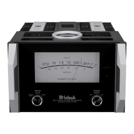McIntosh MC1.25KW Owner's Manual
