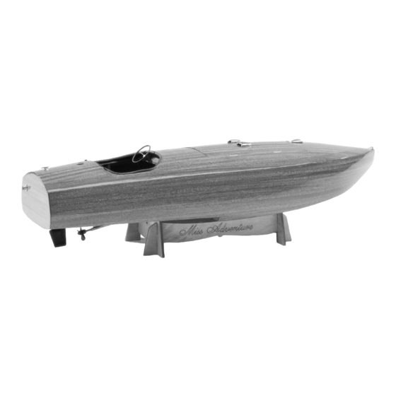 Model Shipways Miss Adventure Instruction Manual