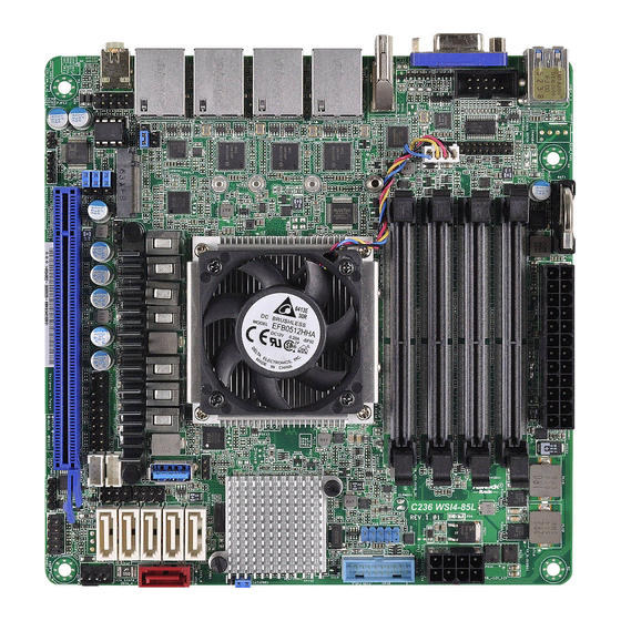 ASROCK Rack C236 WSI4-85L Quick Installation Manual