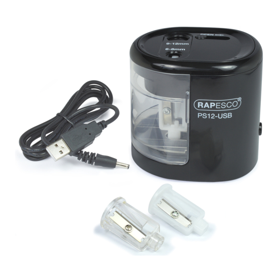 Rapesco PS12-USB Operating Instructions