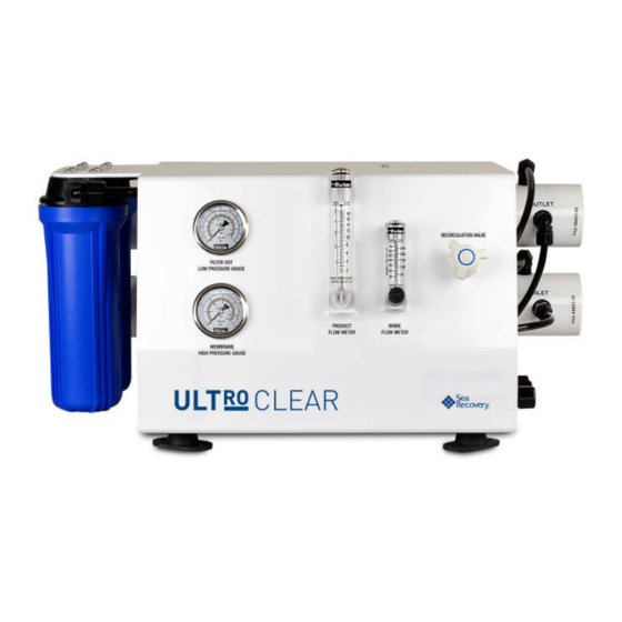 Parker Sea Recovery ULTROClear Series Manuals