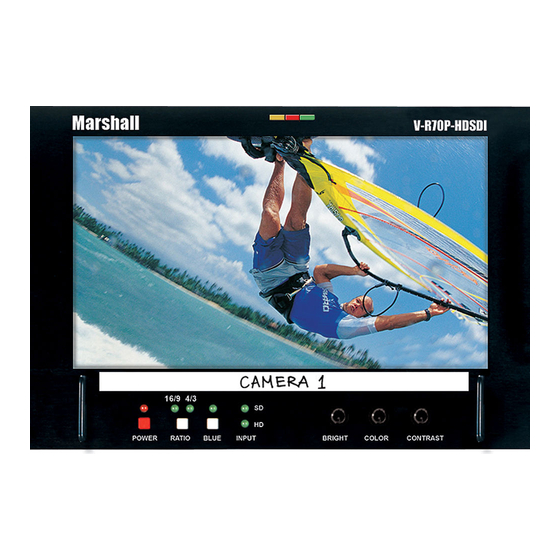 Marshall Electronics V-R70P-HDSDI User Manual