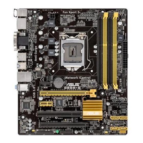 Asus B85M-E Quick Start Manual