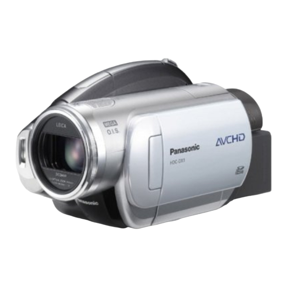 Panasonic 3CCD HD Specification Sheet